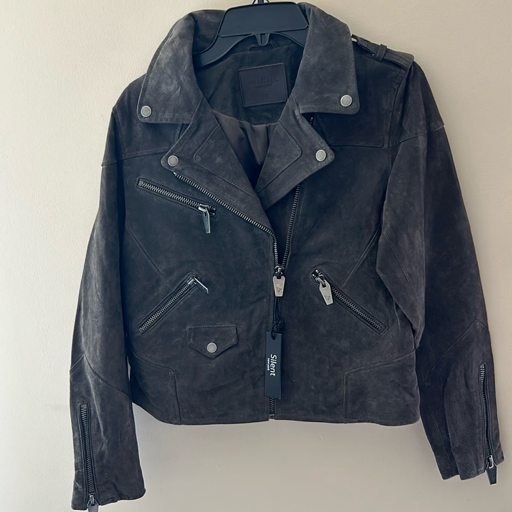 NEW Silent Leather Suede Jacket